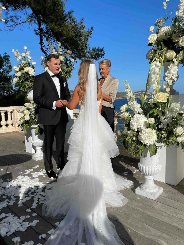 Wedding ceremony at Chateau Mar Vivo