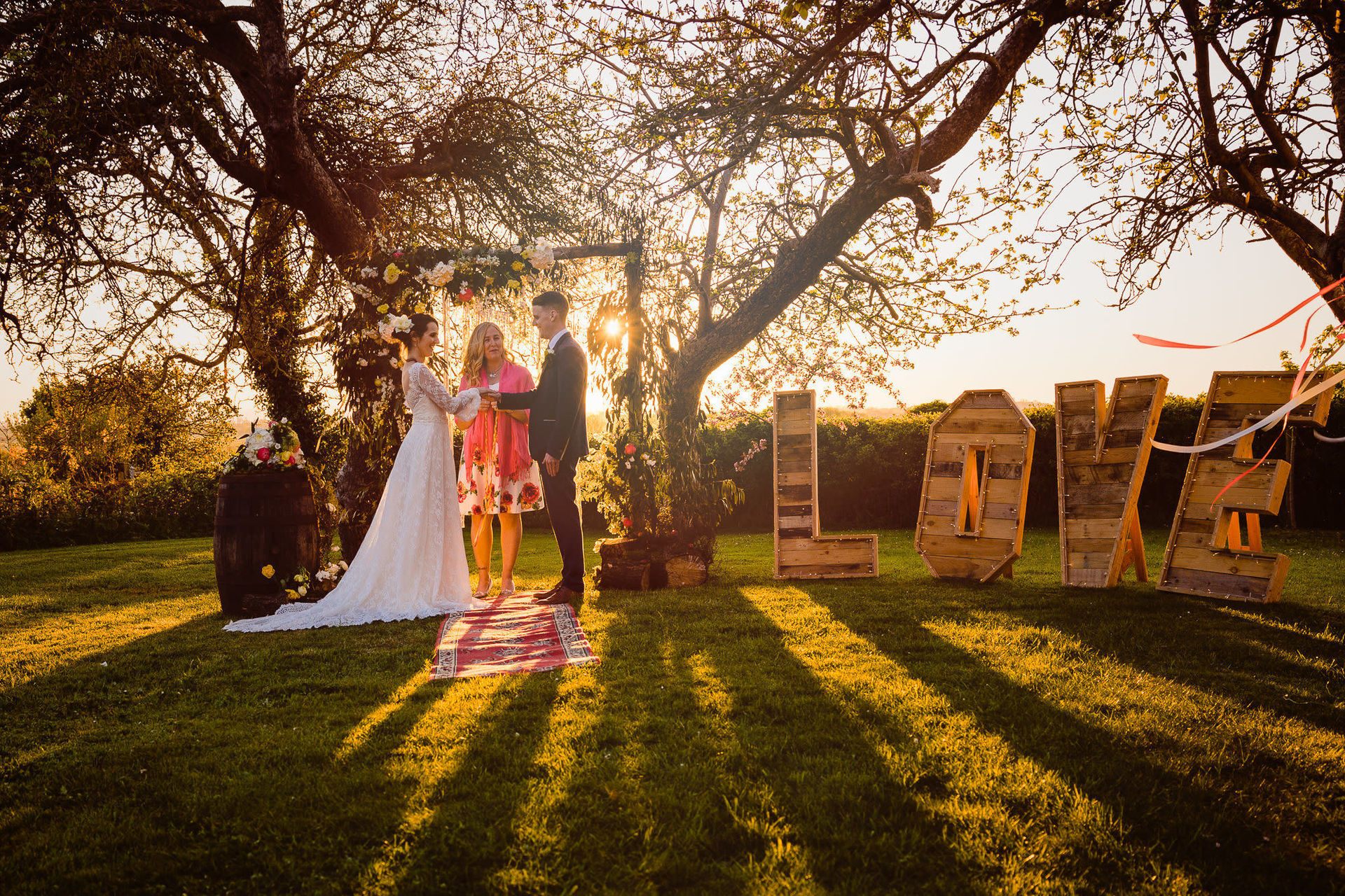 Colourful Outdoor Wedding at Dairyhouse Farm Somerset