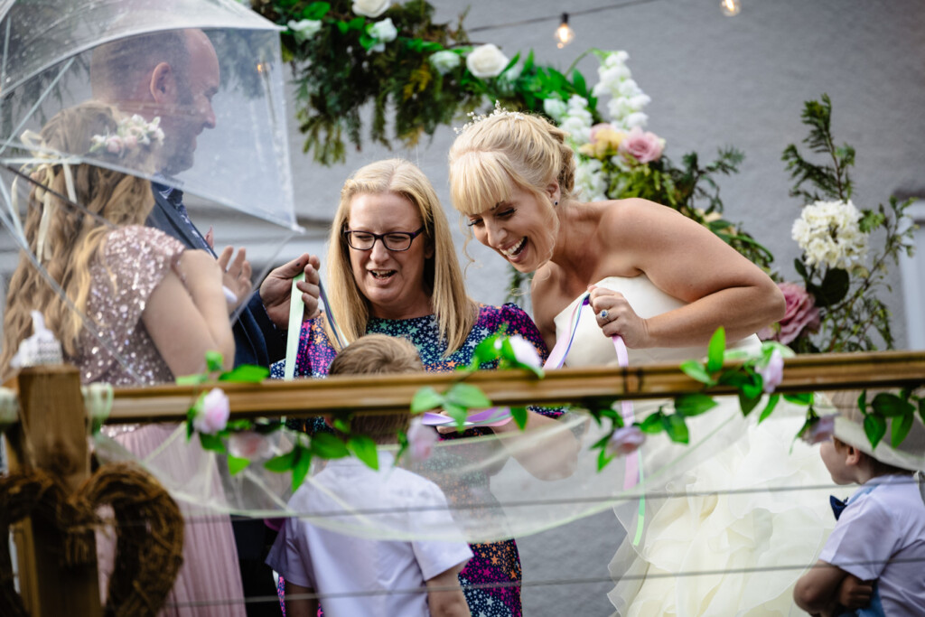 Handfasting during a vow renewal