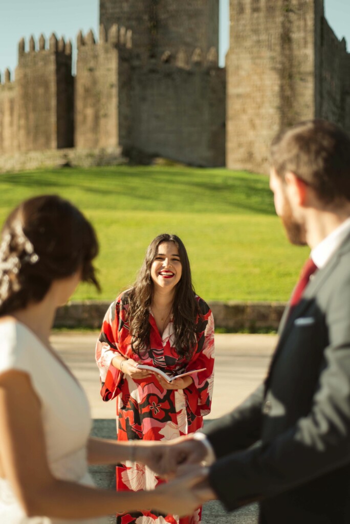 The Oath Leaf | Celebrant - Elopement Ceremony at Guimarães Castle in Guimarães, Portugal