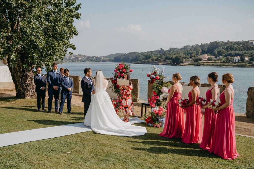 The Oath Leaf | Celebrant - Luxury Symbolic Wedding Ceremony at Palácio do Freixo Hotel in Porto, Portugal